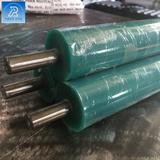 trục silicon xanh Ø 55mm x 400 mm